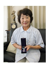 瑞宝単光章を受章された鷹取美恵子さん